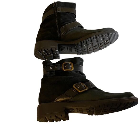 NWOT MUNRO "Dallas" Black Leather Boots, 7.5M - Picture 4 of 10